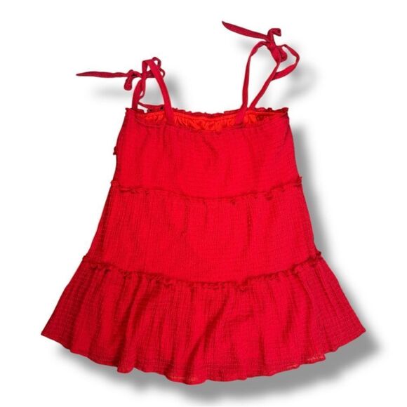 Altar'd State Red Mini Sundress with Square Neck Sz L - Picture 4 of 10